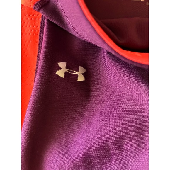 Under Armor Compression Maroon and Orange‎ Capri Leggings Size Large (D3) - Picture 6 of 10